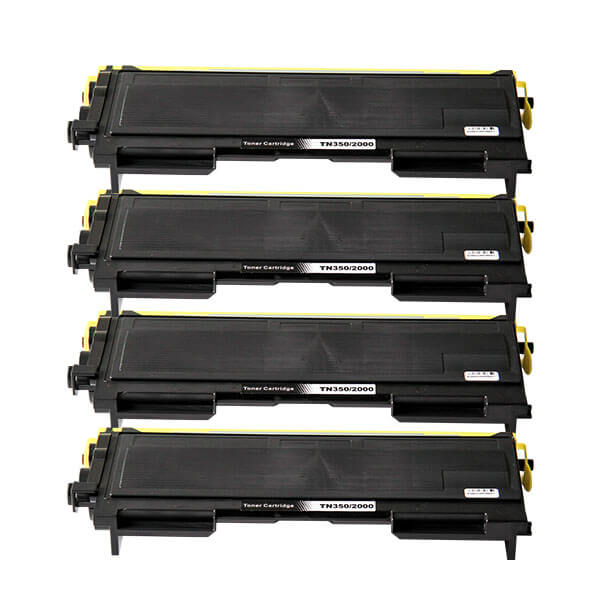 Alternativ zu Brother TN-2000 Toner Black Spar-Set (4 Stk.)