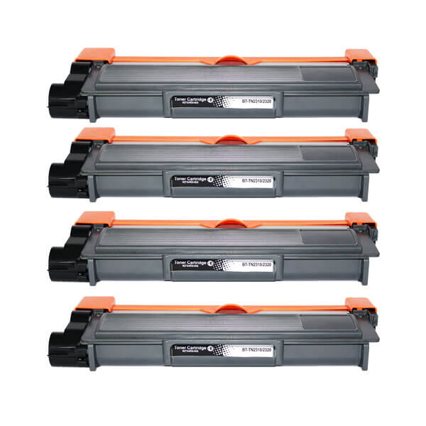 Alternativ zu Brother TN-2320 Toner Schwarz Spar-Set (4 Stk.)