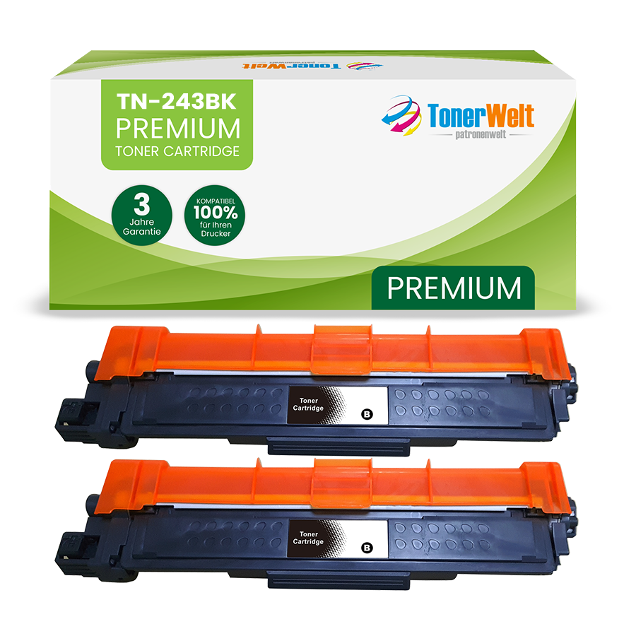 Alternativ zu Brother TN-243 BK Toner Schwarz (2 Stk.)