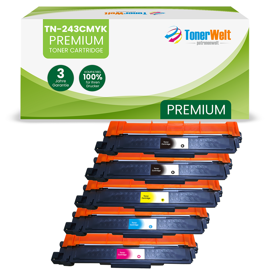 Alternativ zu Brother TN-243 CMYK Toner Spar-Set (5 Stk.)