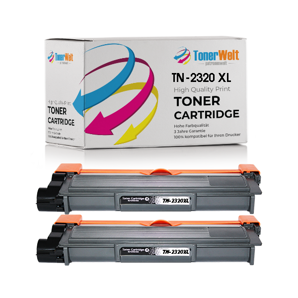 Alternativ zu Brother TN-2320XL Toner Schwarz Spar Set (2 Stk.)