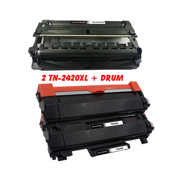 Alternativ zu Brother TN-2420 XXL (2 Stk.) + DR2400 Toner & Bildtrommel