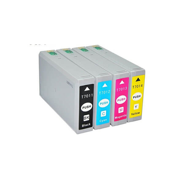 Alternativ zu Epson T7011-T7014 (C13T70114010) Tinte Spar-Set (4 Stk.)