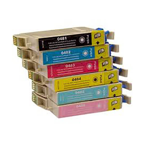 Alternativ zu Epson T0487 Spar Set (BK,C,M,Y,LC,LM) 6 Stk.