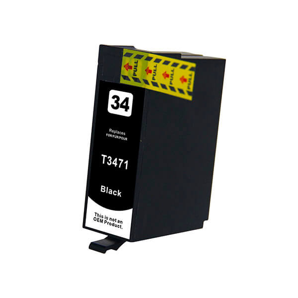 Alternativ zu Epson 34XL / T3471 (C13T34714010) Tinte Schwarz