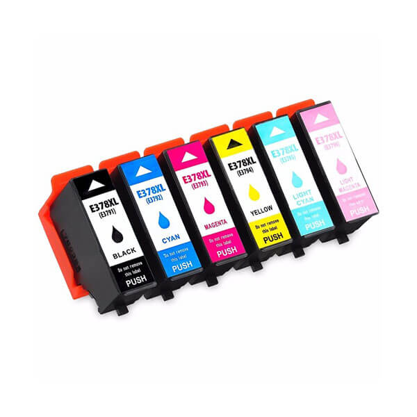 Alternativ zu Epson 378XL (C13T37984010) Tintenpatronen Multipack (6 Stk.)