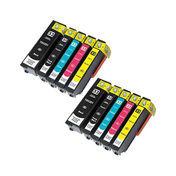 Alternativ zu Epson 33XL / T3357 Multipack  10 Stk. (2C,2Y,2M,2BK,2PBK)