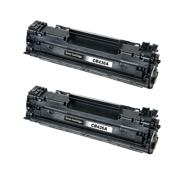 Alternativ zu HP CB436A Toner Black Spar-Set (2 Stk.)