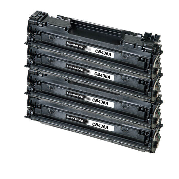 Alternativ zu HP CB436A Toner Black Spar-Set (4 Stk.)