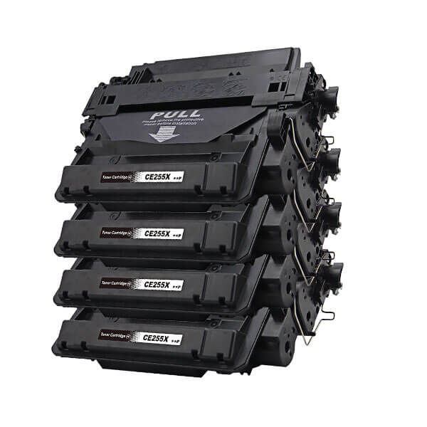 Alternativ zu HP CE255X (55X) Toner Black Spar-Set (4 Stk.)