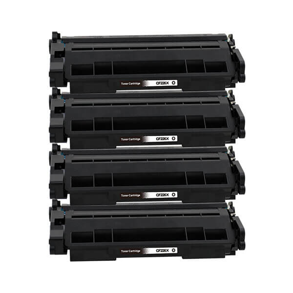Alternativ zu HP CF226X / 26X Toner Black Spar-Set (4 Stk.)