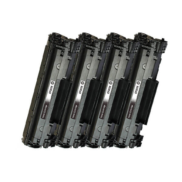 Alternativ zu HP CF283X / 83X  Toner Black Spar-Set (4 Stk.)