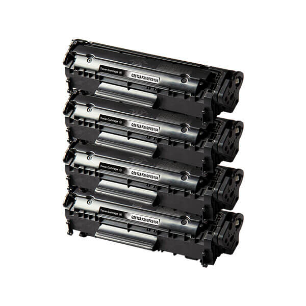 Alternativ zu HP Q2612A Toner Black Spar-Set ( 4 Stk.)