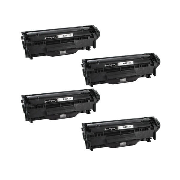 Alternativ zu HP Q2612X Toner Black Spar-Set (4 Stk.)