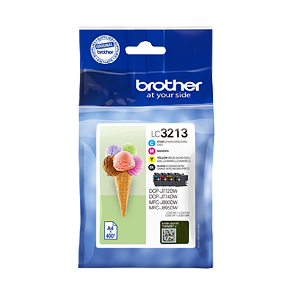 Original Brother LC3213 (LC-3213) Druckerpatrone Multipack Schwarz / Cyan / Magenta / Yellow