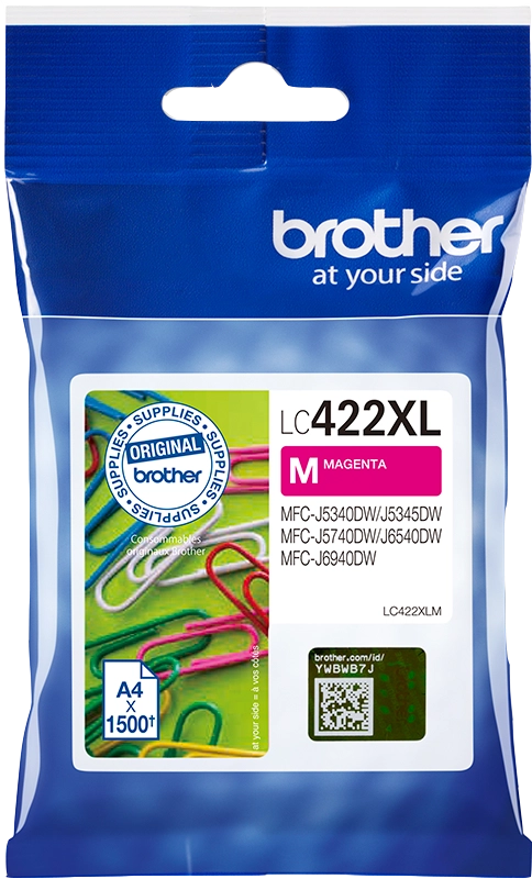 Original Brother LC422XLM (LC-422XLM) Druckerpatrone Magenta