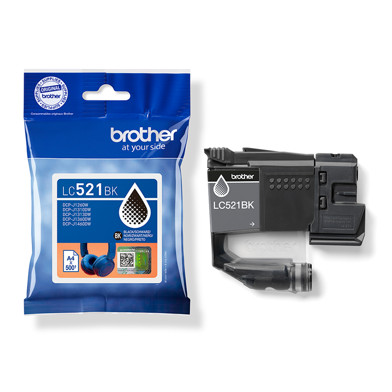 Original Brother LC521BK Druckerpatrone Schwarz