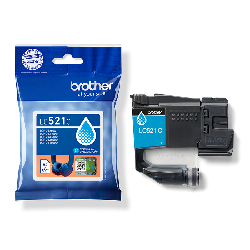 Original Brother LC521C Druckerpatrone Cyan