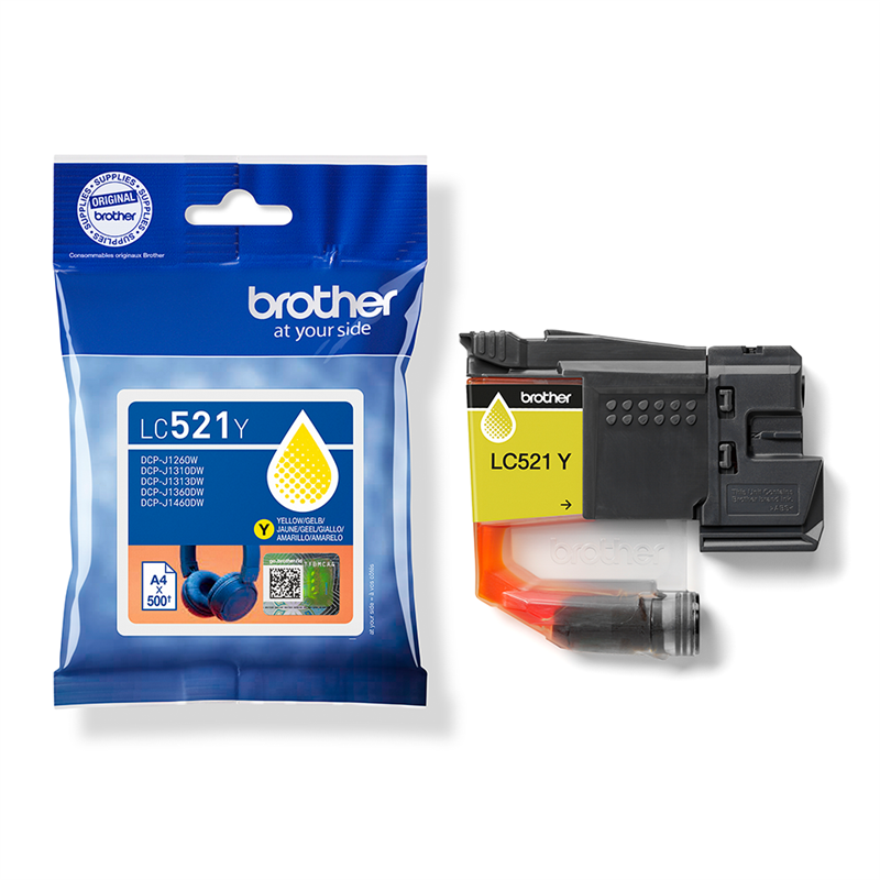 Original Brother LC521Y Druckerpatrone Gelb