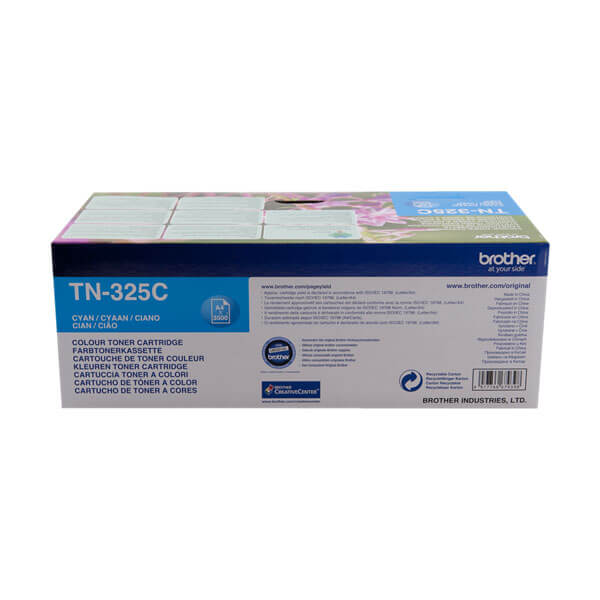 Original Brother TN-325C Toner Cyan