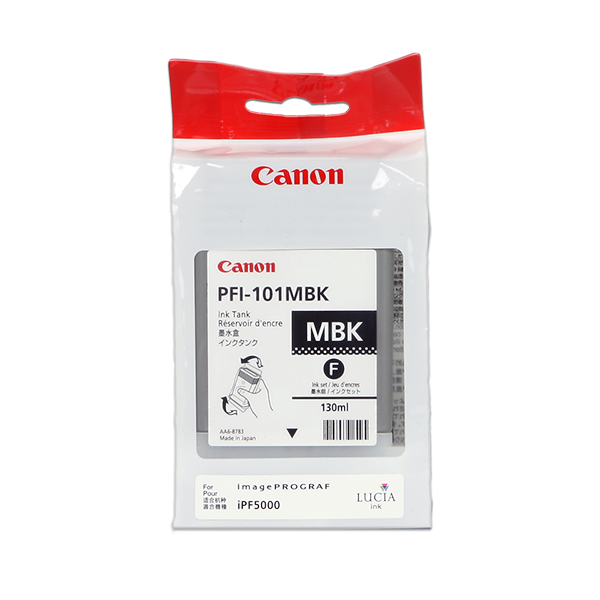 Original Canon PFI-101mbk (0882B001) Druckerpatrone Schwarz (Matt)