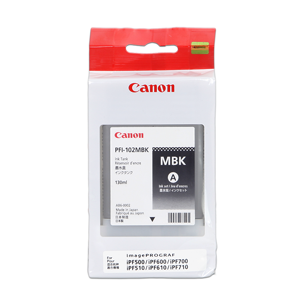 Original Canon PFI-102mbk (0894B001) Druckerpatrone Schwarz (Matt)