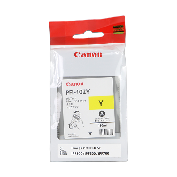 Original Canon PFI-102y (0898B001) Druckerpatrone Yellow