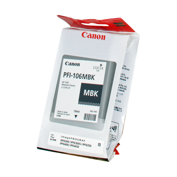 Original Canon PFI-106mbk (6620B001) Druckerpatrone Schwarz (Matt)