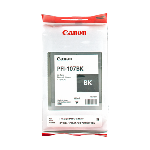 Original Canon PFI-107bk (6705B001)Druckerpatrone Schwarz