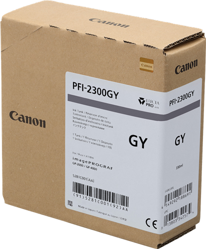 Original Canon PFI-2300gy (5281C001) Grau Tintenpatrone