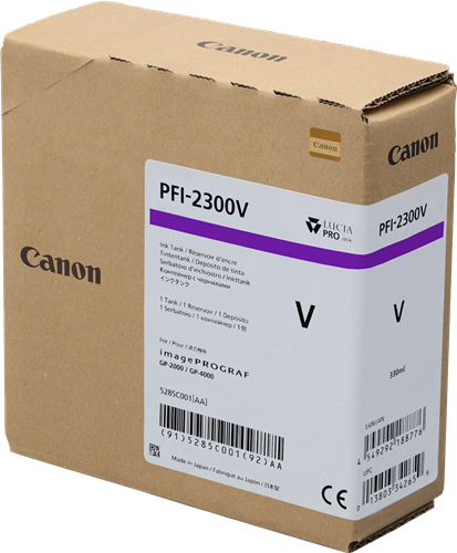 Original Canon PFI-2300v (5285C001) Violett Tintenpatrone