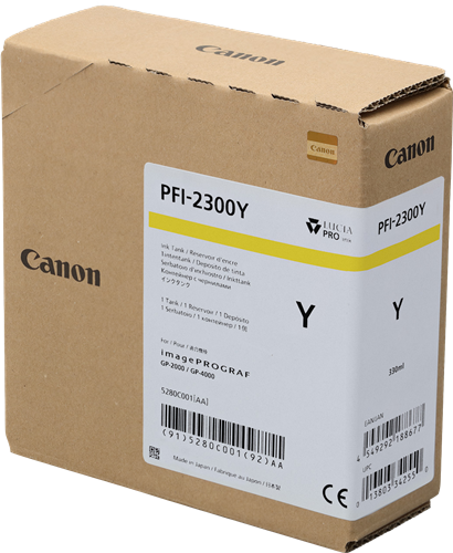 Original Canon PFI-2300y (5280C001) Gelb Tintenpatrone