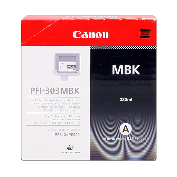Original Canon PFI-303mbk (2957B001) Druckerpatrone Schwarz (matt)