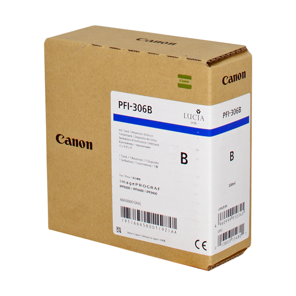 Original Canon PFI-306b (6665B001)Druckerpatrone Blue