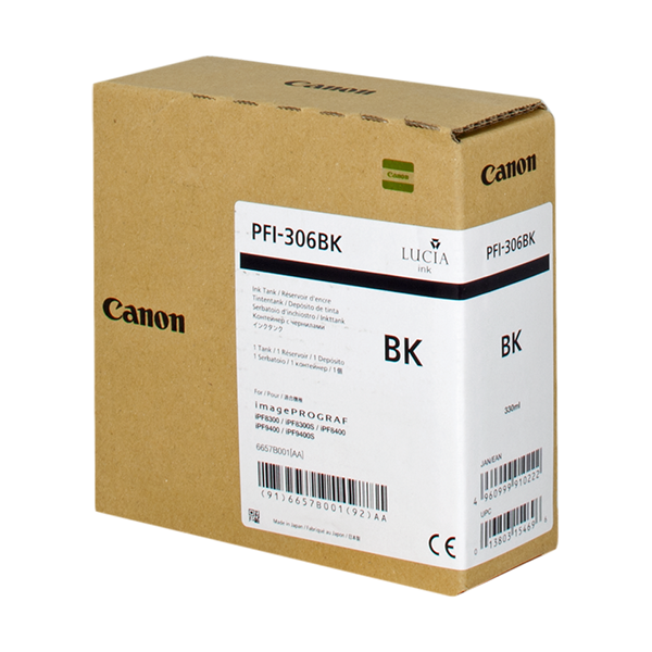 Original Canon PFI-306bk (6657B001) Druckerpatrone schwarz