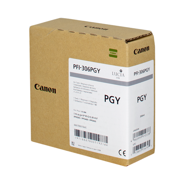 Original Canon PFI-306pgy (6667B001) Druckerpatrone Grey (Foto)