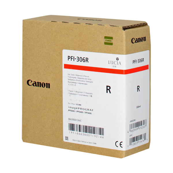 Original Canon PFI-306r (6663B001) Druckerpatrone Red