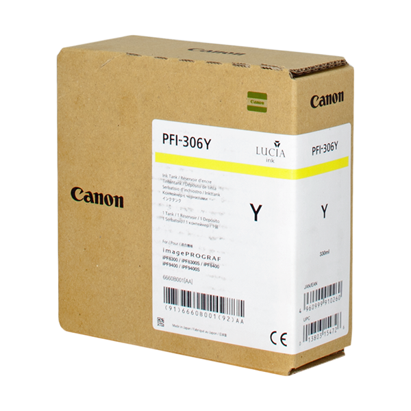 Original Canon PFI-306y (6660B001) Druckerpatrone Yellow