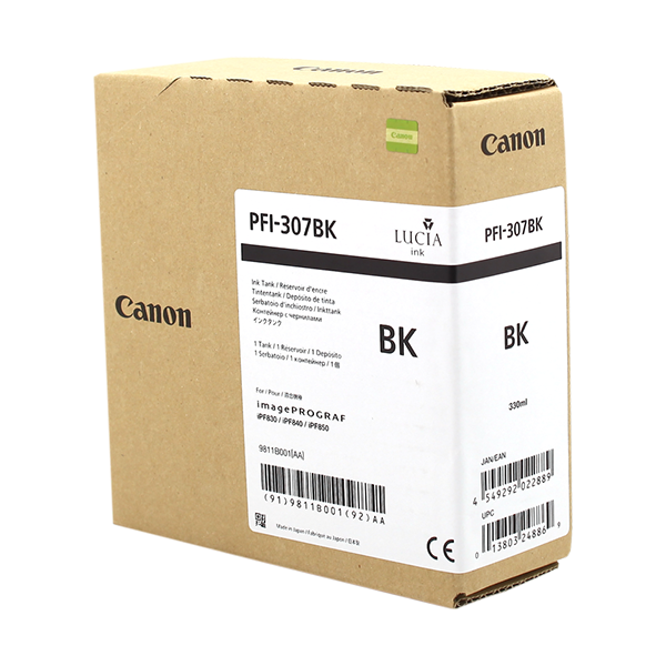 Original Canon PFI-307bk (9811B001)Druckerpatrone Schwarz