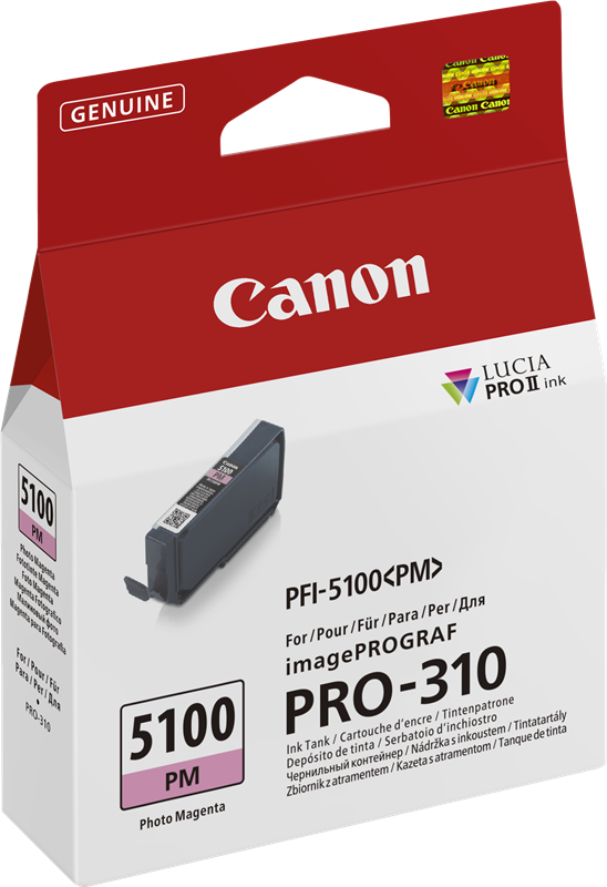 Original Canon PFI-5100pm / 6957C001 Druckerpatrone Magenta Foto