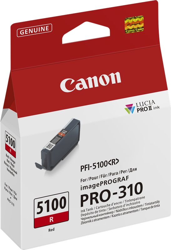 Original Canon PFI-5100r / 6958C001 Druckerpatrone Rot