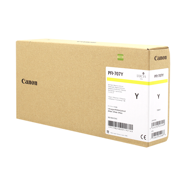 Original Canon PFI-707y (9824B001) Druckerpatrone Yellow