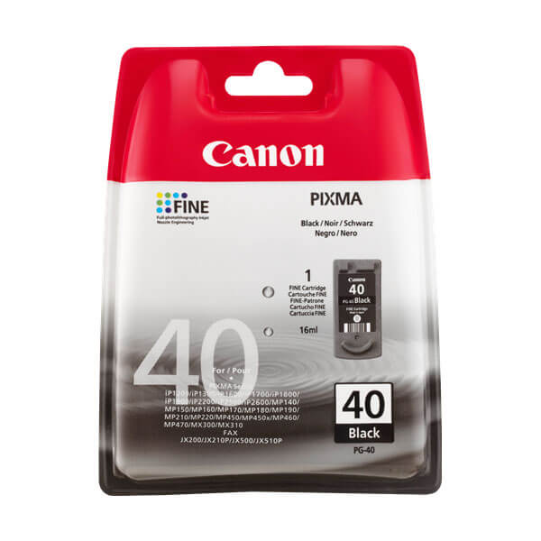 Original Canon (0615B001) PG-40 Tinte Black