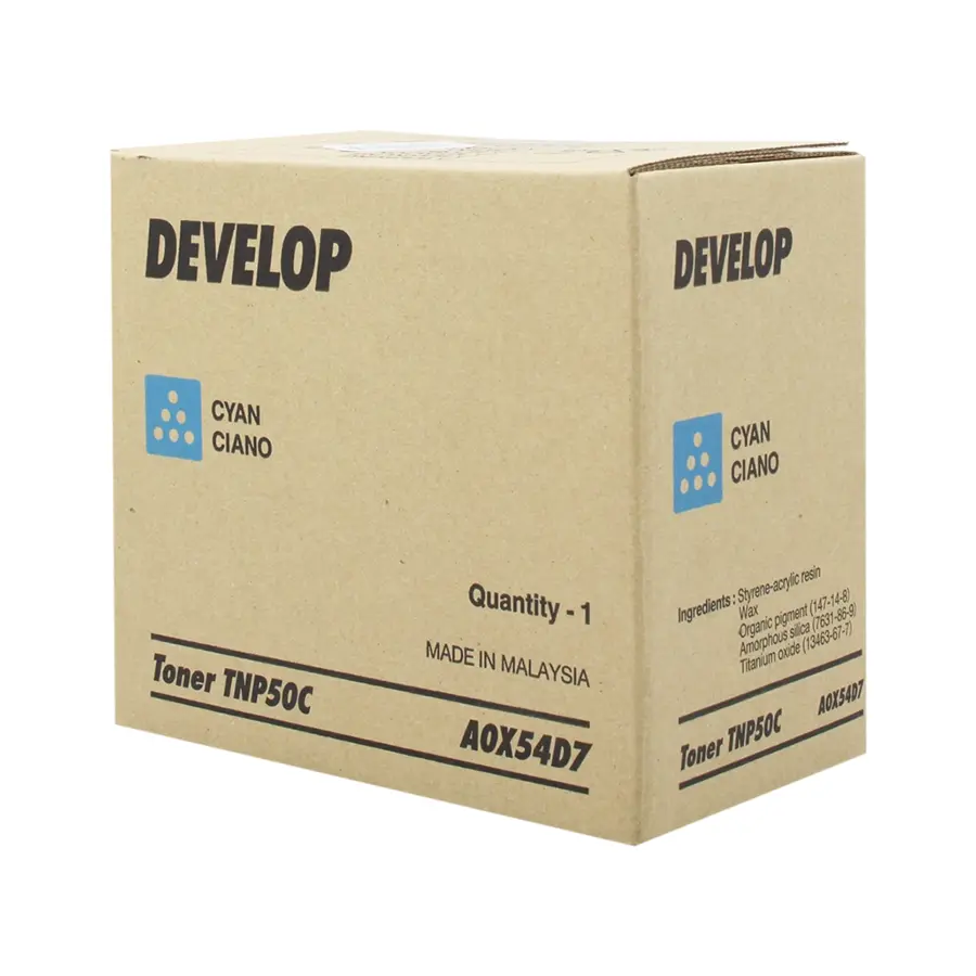 Original Develop TNP-50C Toner Cyan (A0X54D7)