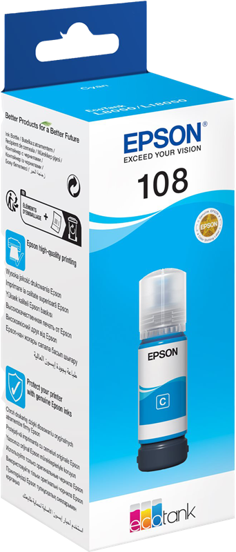 Original Epson 108 / C13T09C24A Druckerpatrone Cyan