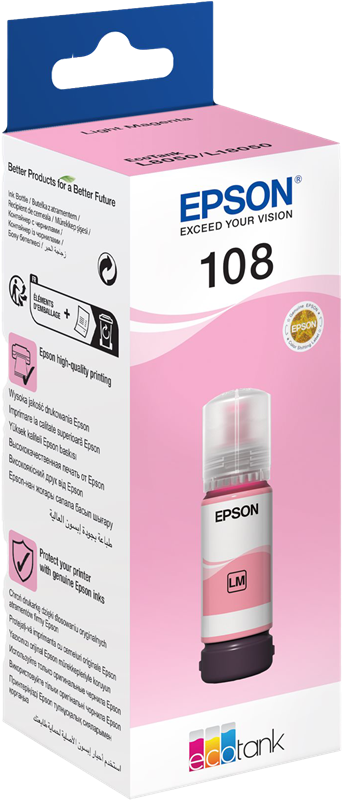 Original Epson 108 / C13T09C64A Druckerpatrone Light Magenta