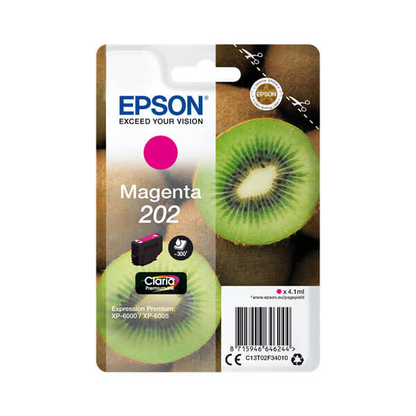 Original Epson 202 (C13T02F34010) Tinten Patrone Magenta