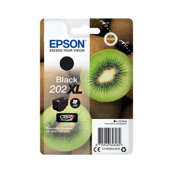 Original Epson 202XL (C13T02G14010) Tinten Patrone Black