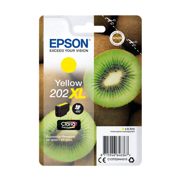 Original Epson 202XL (C13T02H44010) Tinten Patrone Yellow