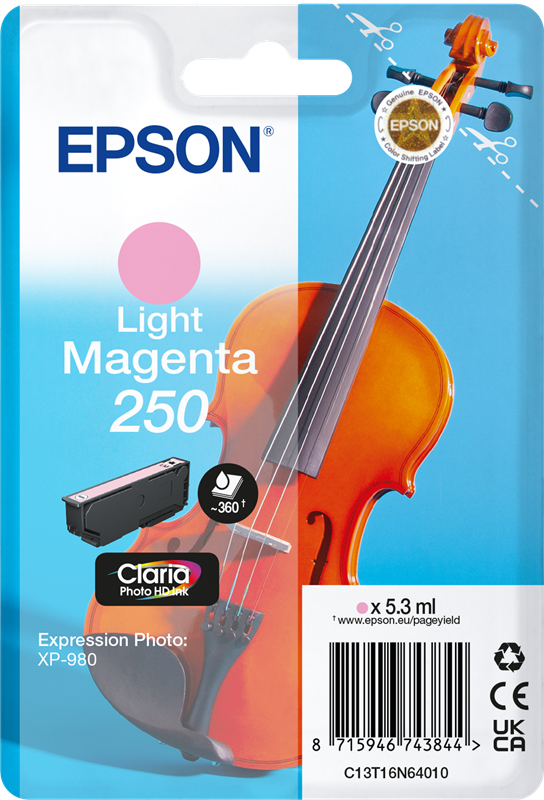 Original Epson 250 / C13T16N64010 Druckerpatrone Magenta